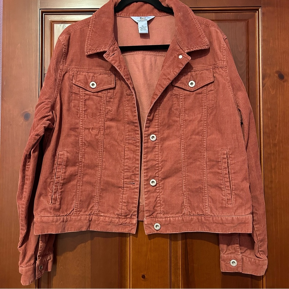 Bass Jeans Maroon Corduroy Jacket